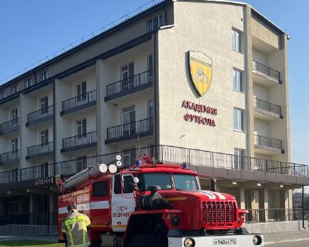 Воспитанники Академии приняли участие в занятии по обучению пожарной безопасности