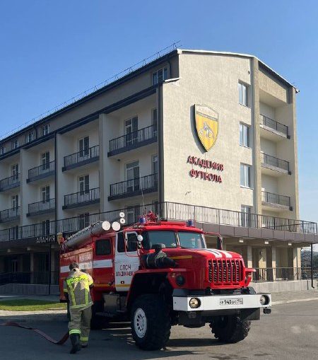 Воспитанники Академии приняли участие в занятии по обучению пожарной безопасности